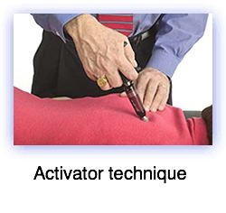 activator chiropractor method