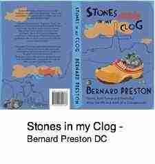 Stones in my Clog is a book by chiropractor Dr Barrie Lewis telling how he manages lower back and leg pain.